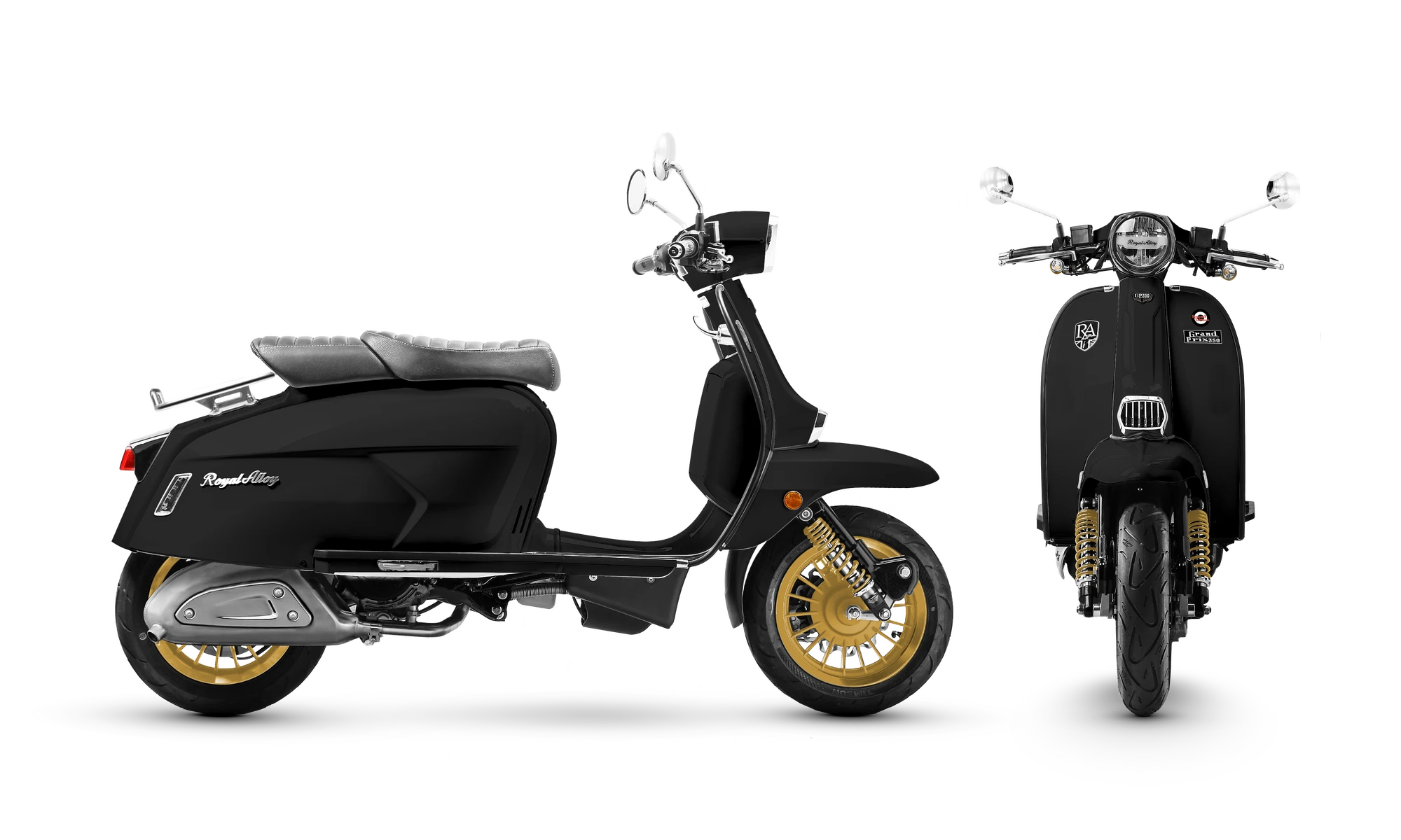 Royal Alloy GP250SE | BRIGHT BLACK/GOLD | Royal Alloy Japan